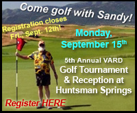 Mon, Sept. 15th – 5th Annual VARD Golf Tournament & Reception at Teton Springs